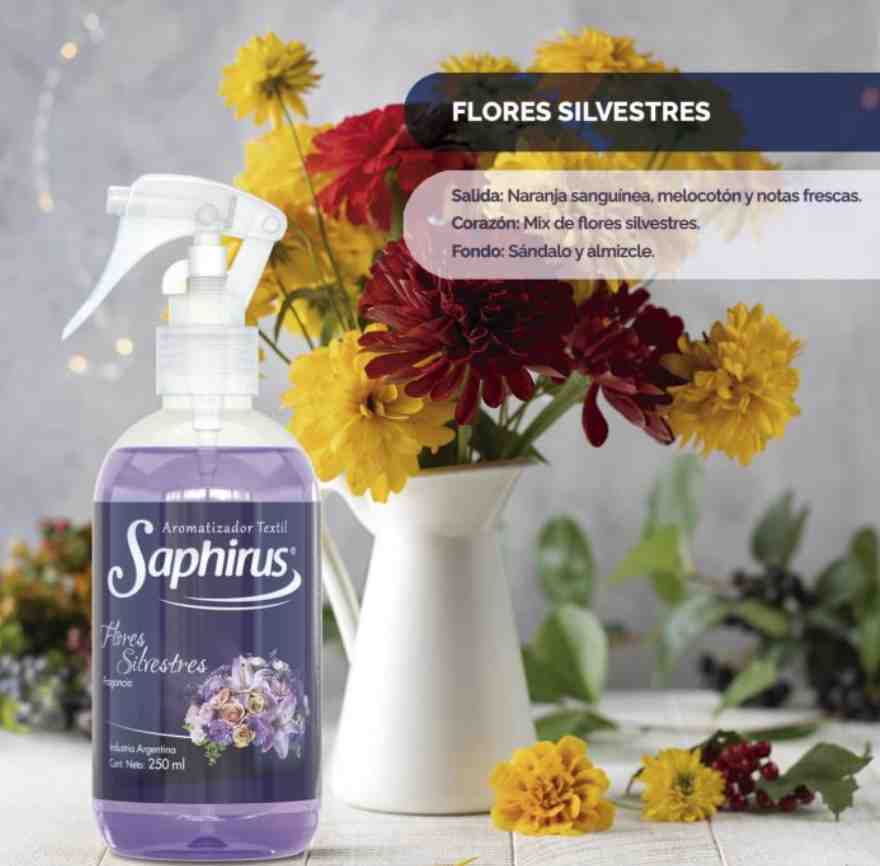 SAPHIRUS FLORES SILVESTRES AROMATIZADOR TEXTIL 250ML